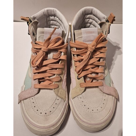 Vans Sk8-Hi Reissue CAP Pastel Shoes Color Block High Top Zip Womens 6 Men 4.5 - Picture 5 of 13